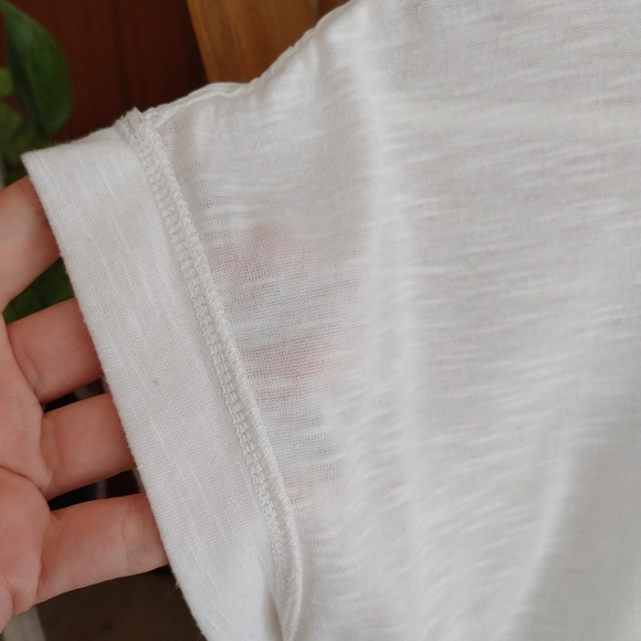 Buffalo White lace top tshirt small summer vacation small - Picture 5 of 5